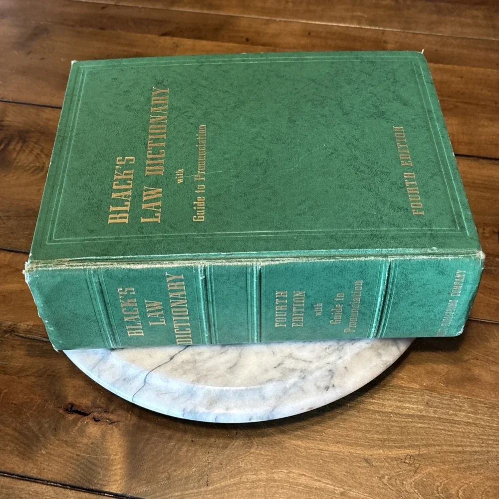 VTG 1951 Black's Law Dictionary 4th Edition Green Hardcover West Publishing